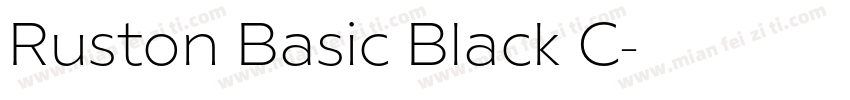 Ruston Basic Black C字体转换